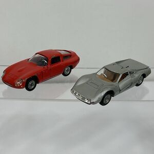 Politoys Lot 536 Ferrari Dino Pininfarina Silver Alfa Romeo Giulia 516 Red 1:43